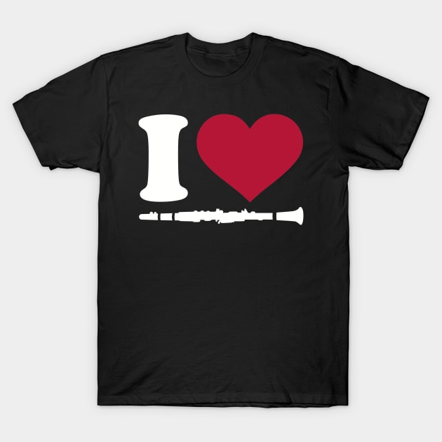 I love Clarinet T-Shirt by Designzz